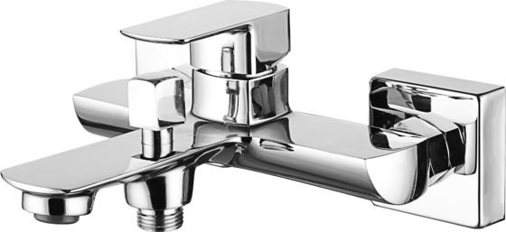 Brass Wall Mounted Shower Mixer Single Handle Corrosion Resistant Material Extends Product T9051A