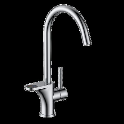 Chrome Single Kitchen Mixer Faucet Durable Stylish Easy Installation T91094