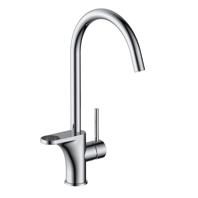 Chrome Single Kitchen Mixer Faucet Durable Stylish Easy Installation T91094